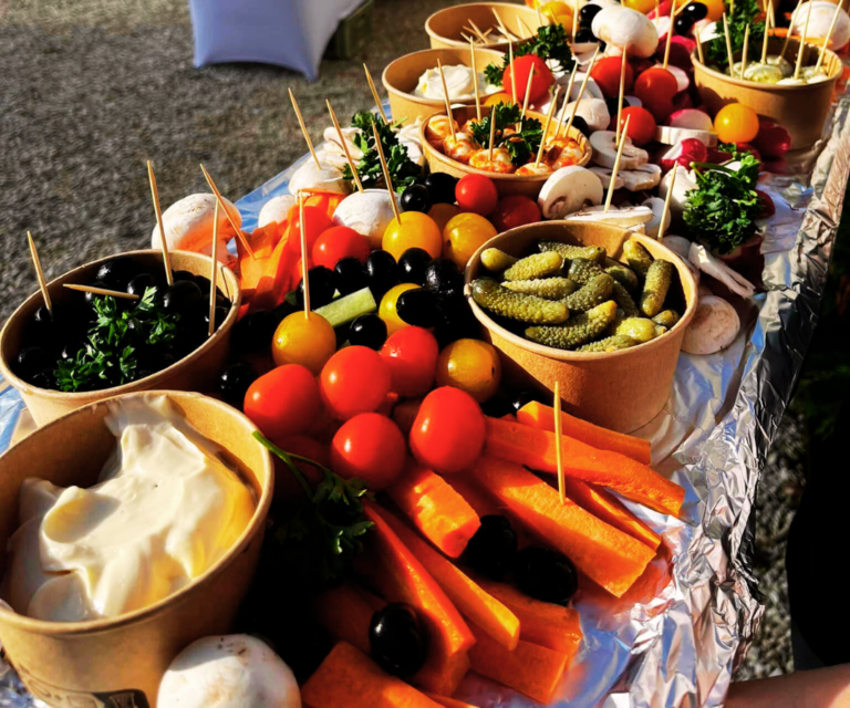 Vin d'honneur, Mariage, Les Toques Gourmandes, Plateau de légumes végétariens