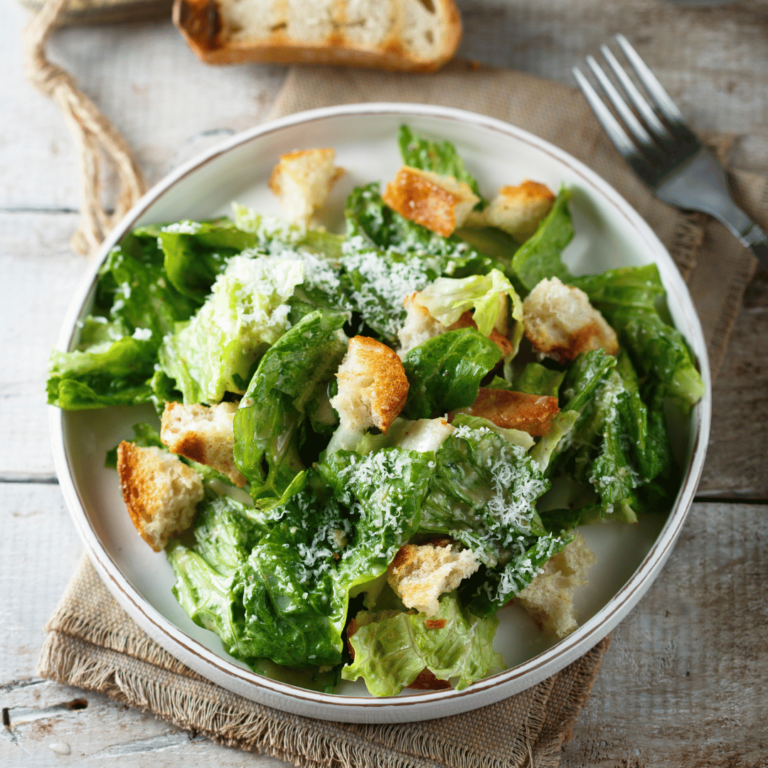 Salade Poulet, Parmesan, Crouton, Lard