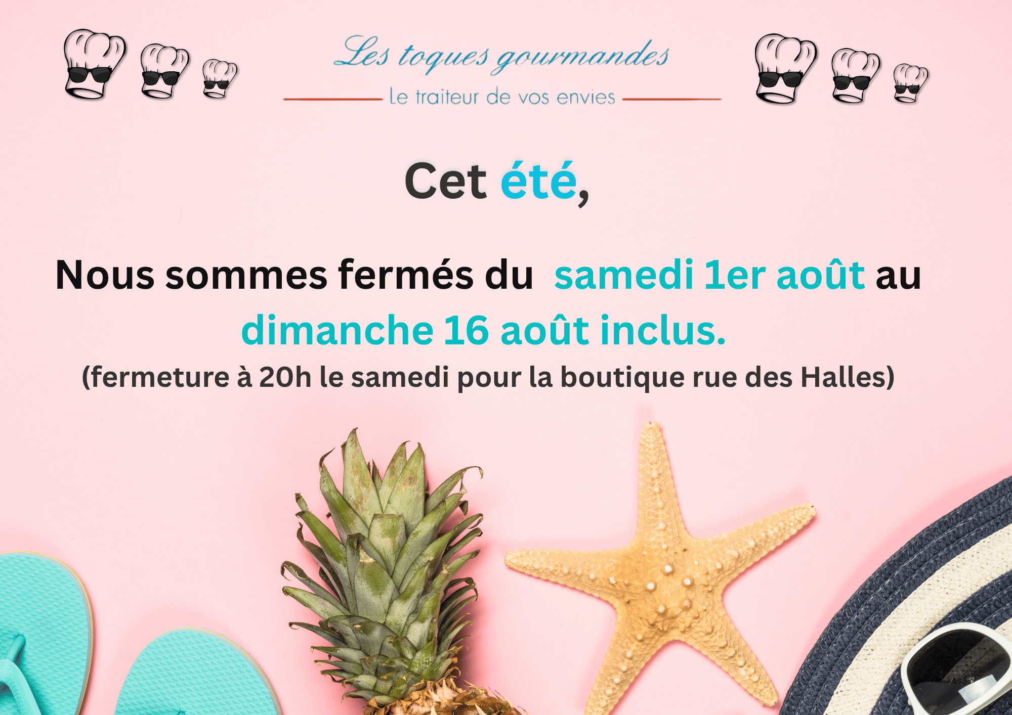 Vacances d'été Les Toques Gourmandes, traiteur, Aisne
